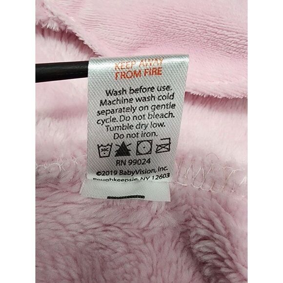 Pink Unicorn Bathrobe for 0-9 Month Olds - Picture 3 of 4